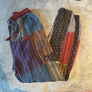 Colorful Patchwork Wook Haram Pants